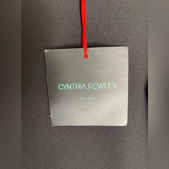 Cynthia rowley combo crew neck tunic dress black/ teal - Picture 5 of 9